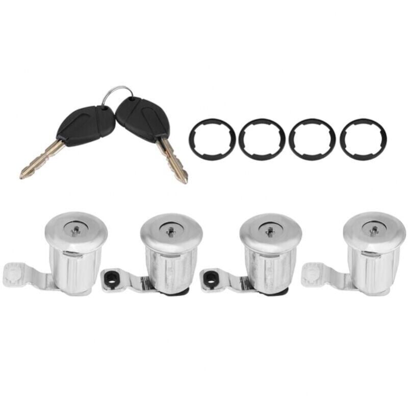 foto del prodotto xvx set di cilindri per serratura portiera auto con chiavi, adatti per partner, berlingo, xsara, sostituisce oem 252522 9170.g3 9170.cw 4