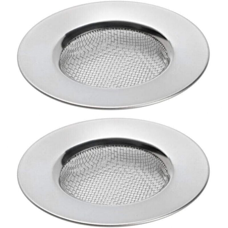 foto del prodotto xvx set di due filtri per doccia, vasca o lavello della cucina. filtro in acciaio inox. diametro 7,6 cm.