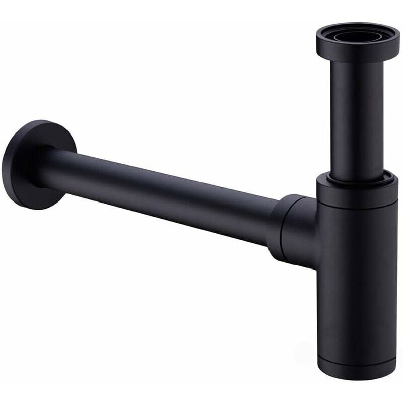 foto del prodotto xvx sifone per lavandino in ottone, sifone universale con tubo di prolunga da 200 mm, sifone anti odore regolabile a prova di perdite da 1 1 4 x 32