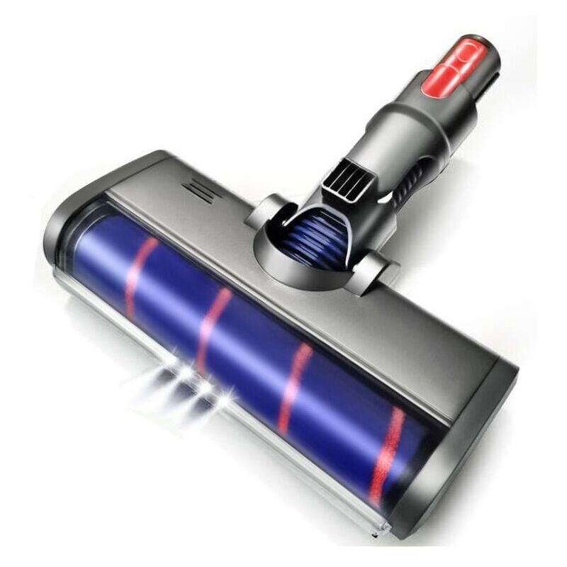 foto del prodotto xvx spazzola rotante turbo motorizzata elettrica compatibile con v7 v8 v10 v11 rullo morbido per parquet e luce led automatica