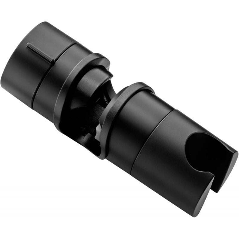 foto del prodotto xvx supporto doccia universale monoblocco, nero, per aste doccia da 18 25 mm. supporto doccia in abs robusto, versione rinforzata e migliorata,