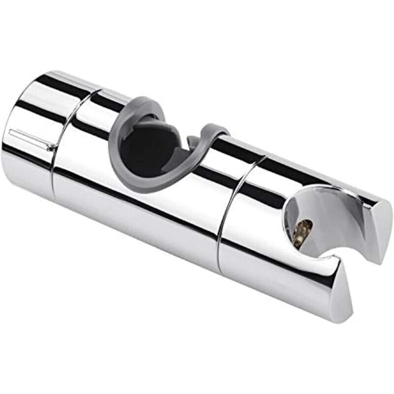 foto del prodotto xvx supporto per doccia da 1 pezzo, supporto universale per soffione doccia in argento, compatibile con aste doccia da 18 25 mm, materiale abs