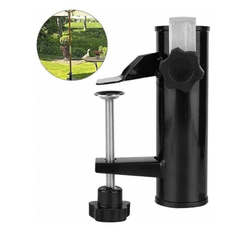 foto del prodotto xvx supporto per ombrellone da balcone, supporto a morsetto, accessori per ombrellone da tavolo, fissaggio per ombrellone da balcone, terrazza o