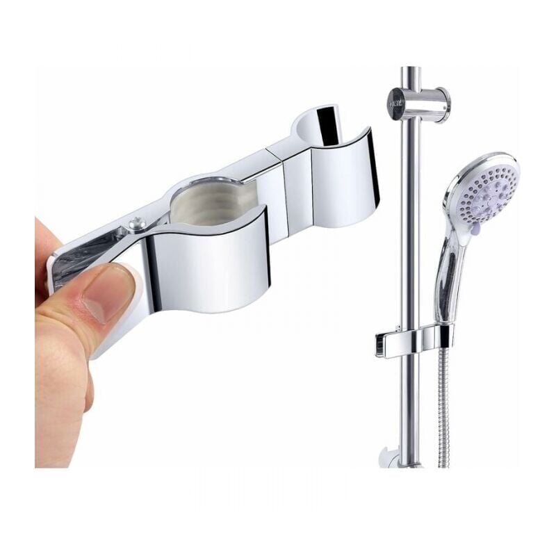 foto del prodotto xvx supporto per soffione doccia, supporto per asta doccia, supporto per soffione doccia con clip regolabile 45 c