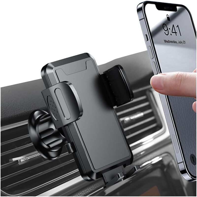 foto del prodotto xvx supporto per telefono da auto, supporto universale retrattile girevole a 360 , multifunzionale nero 