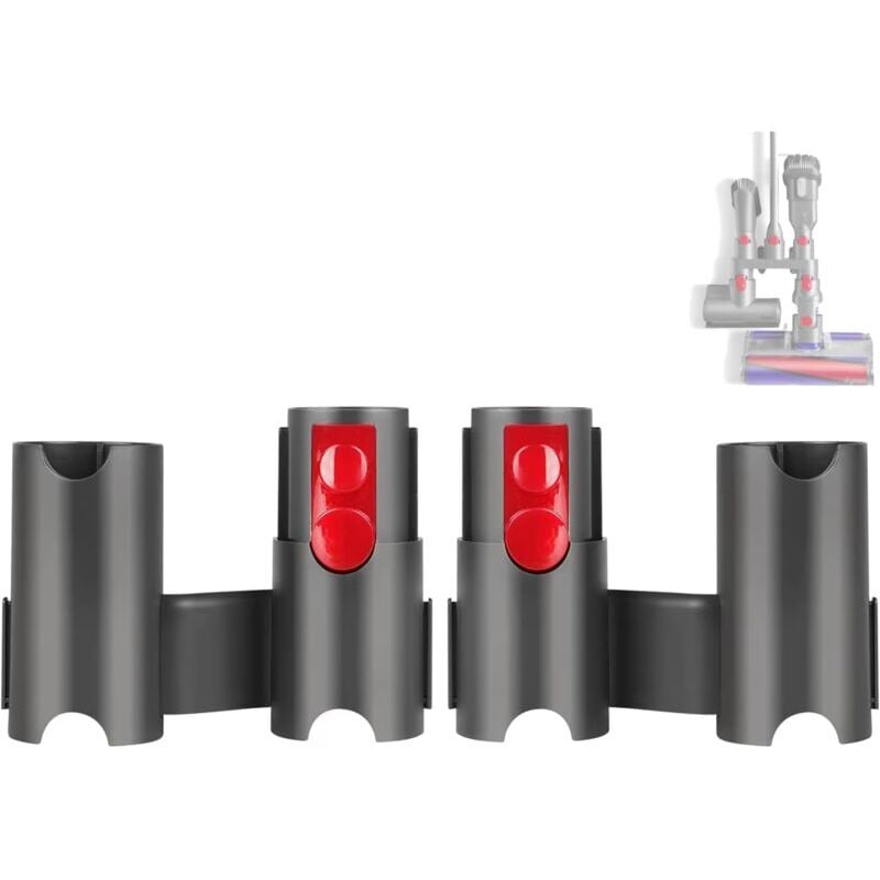 foto del prodotto xvx supporto portaoggetti in 2 pezzi per aspirapolvere senza fili dyson v7, v8, v10, v11, v12 e v15. stazione di ricarica extra large.