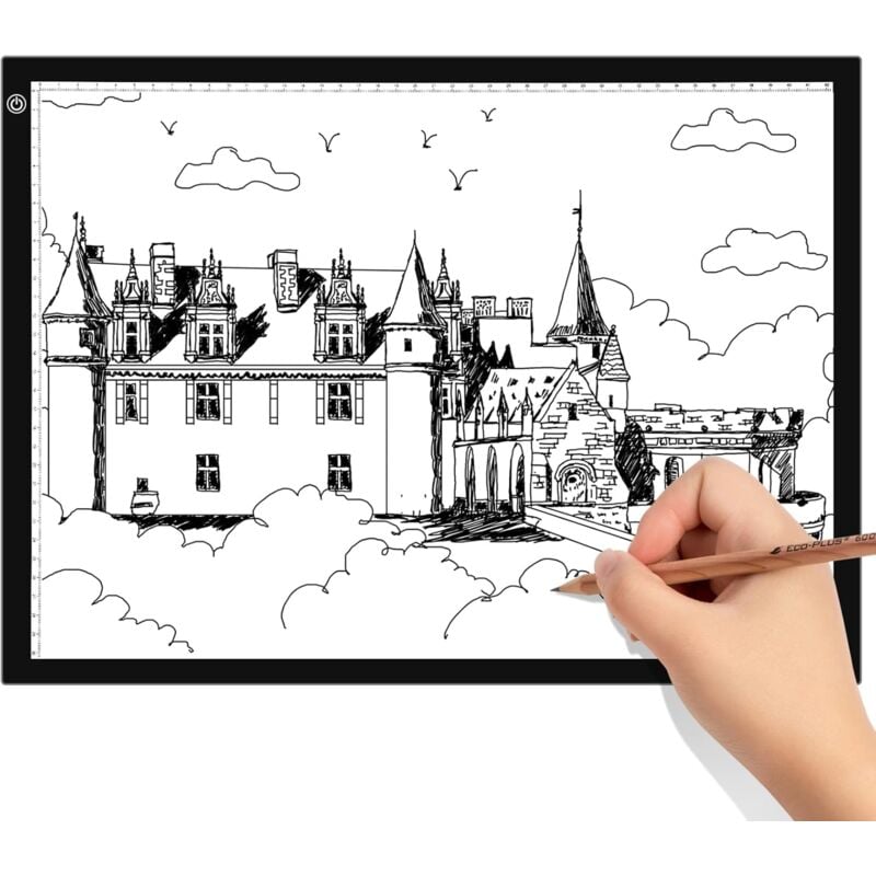foto del prodotto xvx tavoletta luminosa magnetica in formato a3 con luminosit led regolabile con precisione, tavoli da disegno illuminati con luminosit regolabile