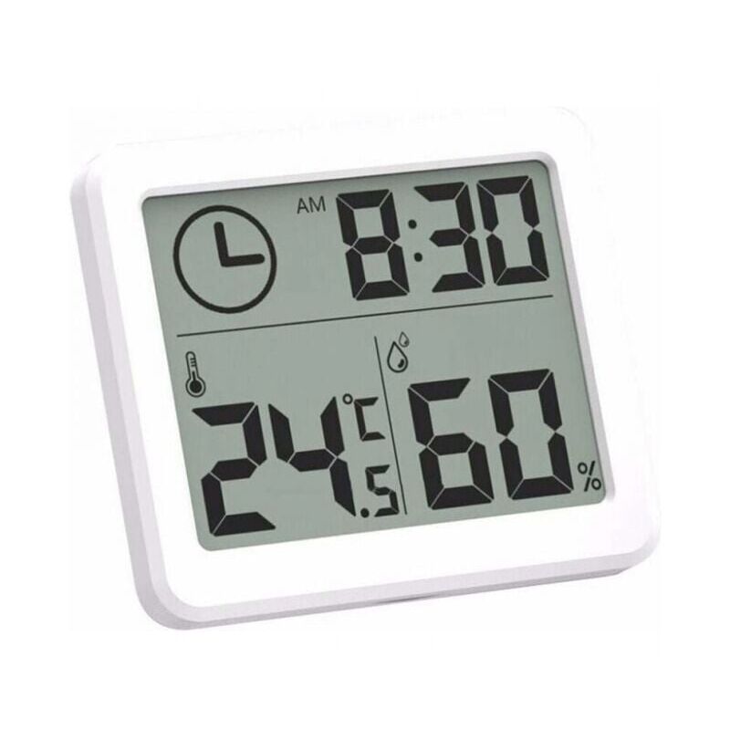 foto del prodotto xvx termometro digitale per interni, igrometro, stazione meteorologica, sveglia, display lcd commutabile, misuratore di temperatura e umidit , da