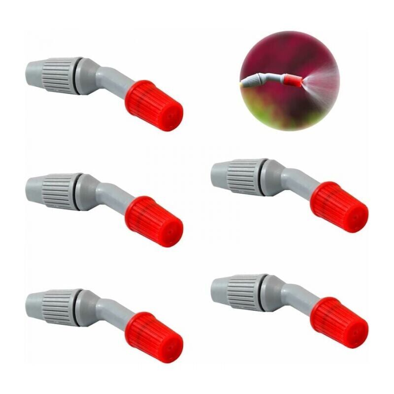 foto del prodotto xvx ugelli a spruzzo da 5 pezzi, accessori per irrigatori da giardino, parti di ricambio per spruzzatori, per irrigazione e pulizia