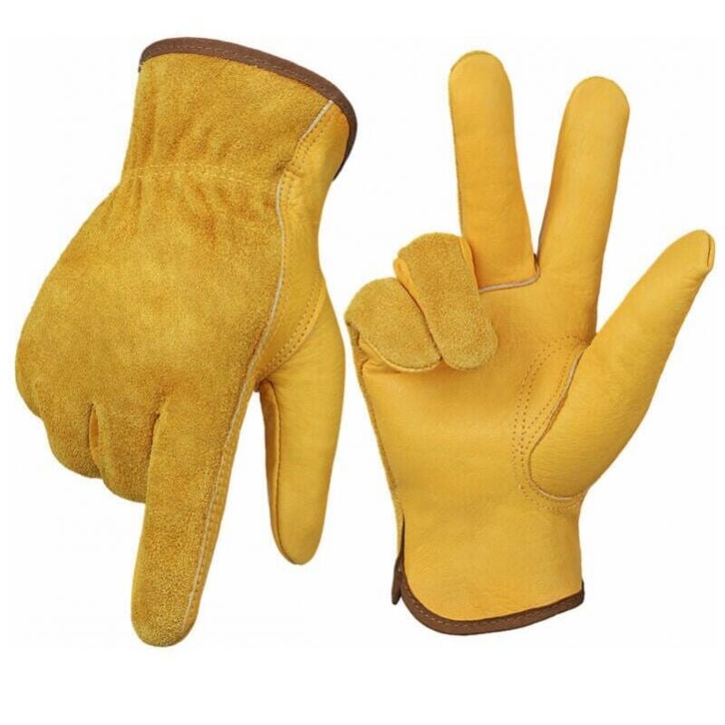 foto del prodotto xvx un paio di guanti da giardinaggio antiforatura, guanti da giardinaggio resistenti per uomo e donna, guanti in pelle resistenti per