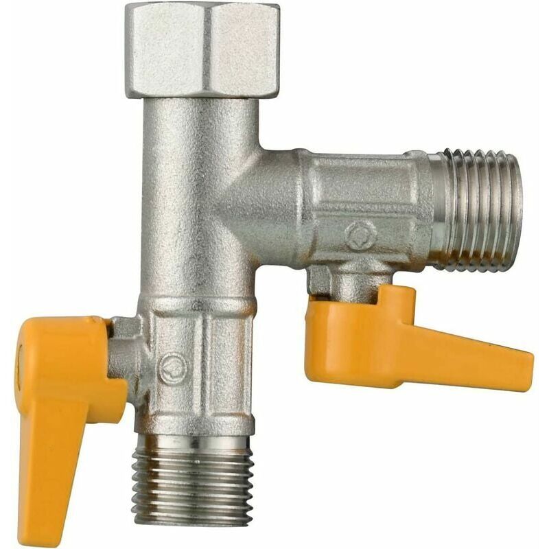 foto del prodotto xvx valvola a 3 vie connessione a t 1 2 doccetta e soffione doccia braccio in ottone adattatore deviatore a 3 vie rubinetto chiuso