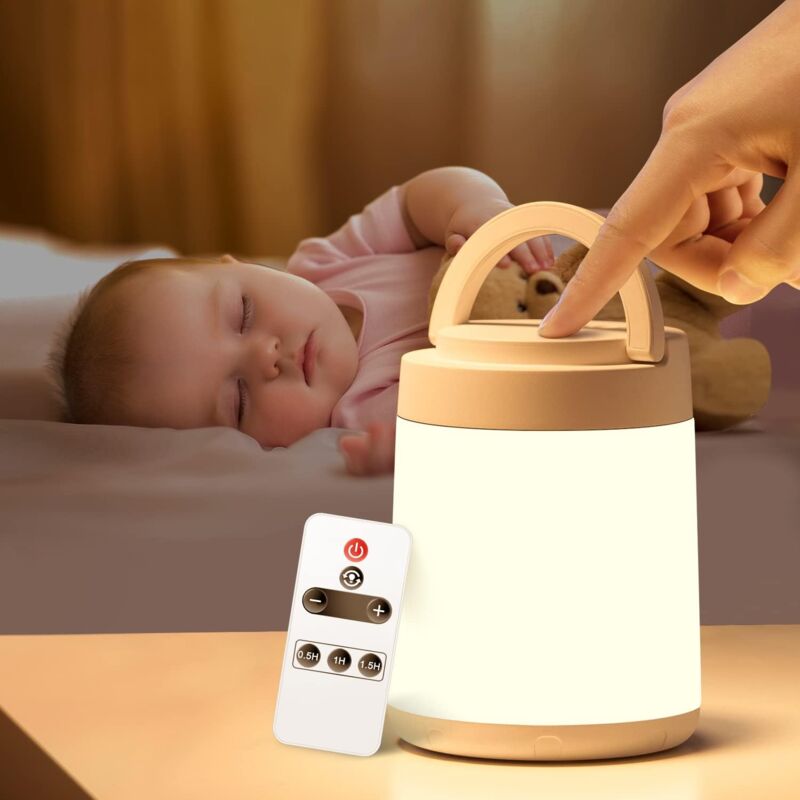 foto del prodotto xvx veilleuse pour enfants, chevet de chambre color , minuterie t l command e rechargeable, gradation douce, veilleuse pour filles, lampe de