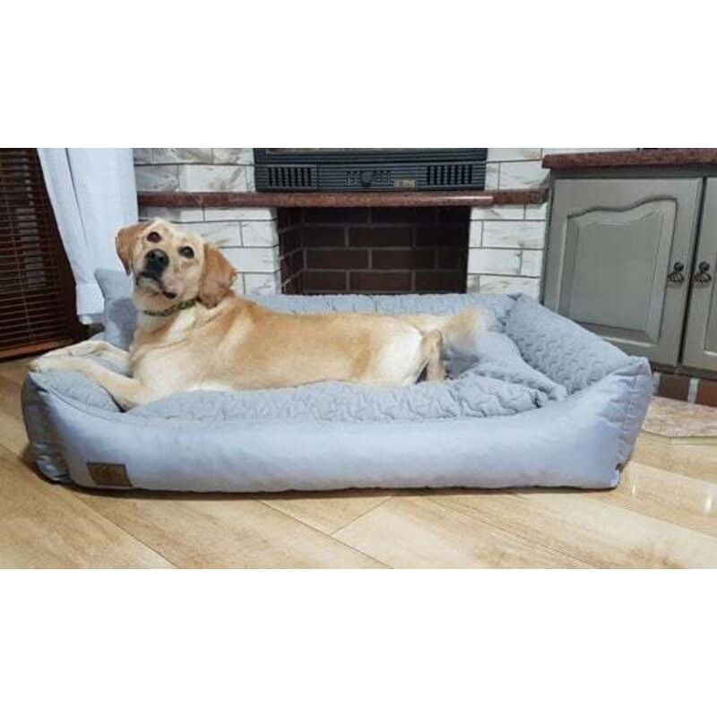 foto del prodotto xxl cuccia per cani in ecopelle - cuscino per cani divano per cani cuccia per gatti cestino per cani - impermeabile - 120x90