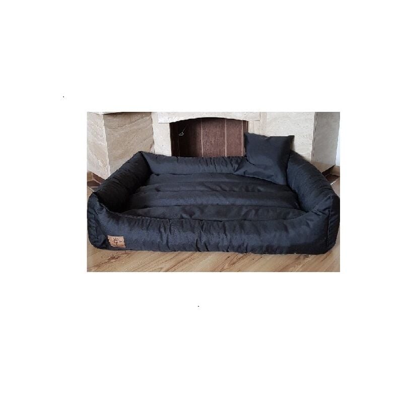 foto del prodotto xxl cuccia per cani in similpelle nera cuscino per cani divano per cani cuccia per gatti cestino per cani impermeabile
