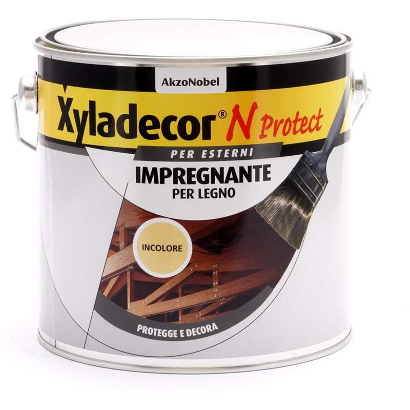 foto del prodotto xyladecor impregnante per legno da esterno n protect. incolore 2.5 l .