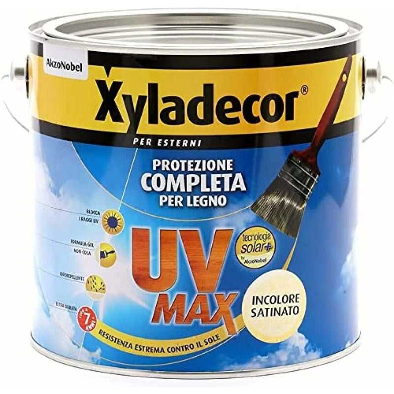foto del prodotto xyladecor smalto legno esterni protezione completa uv max. incolore 2.5 l .