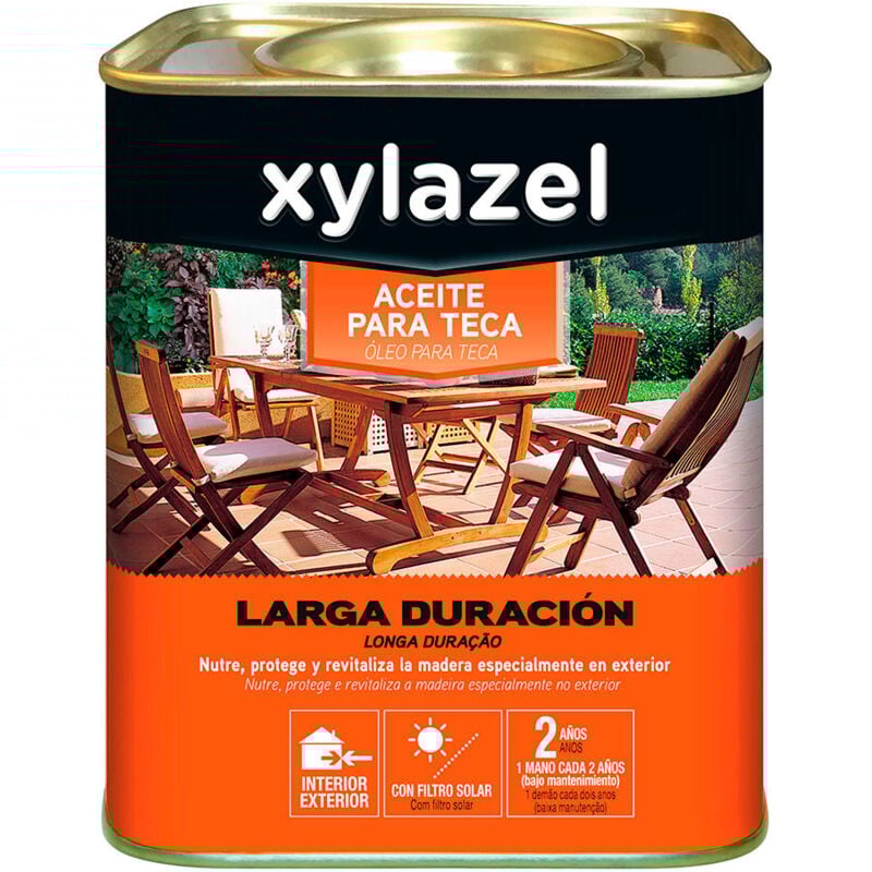 foto del prodotto xylazel olio per teak a lunga durata colore rovere 0,750l 5396294