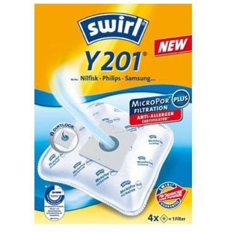 foto del prodotto y 201 - accessorio per aspirapolvere bianco, 4 pezzo i , 1 pezzo i - swirl