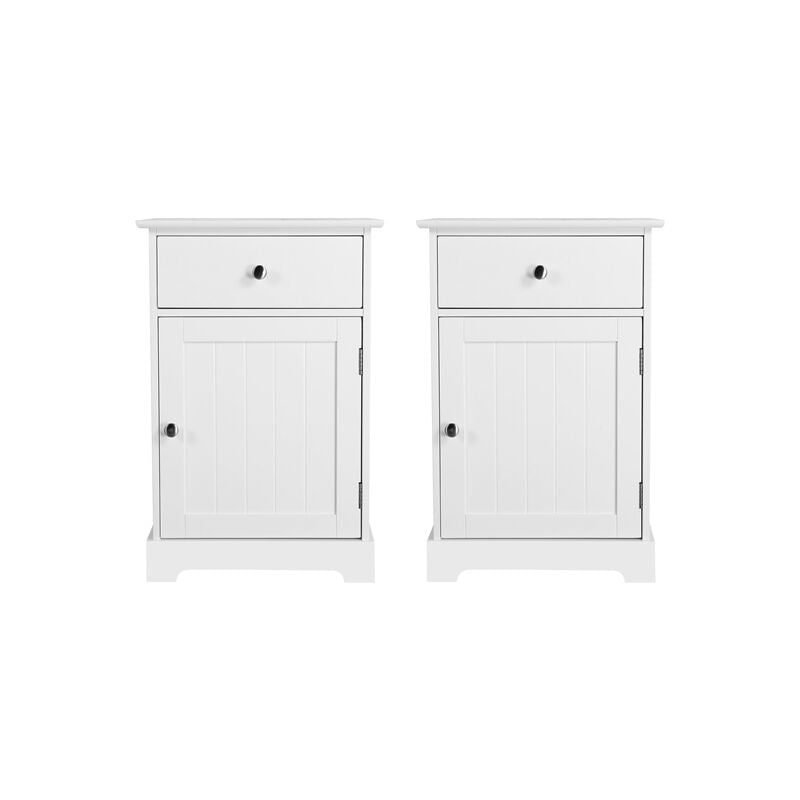 foto del prodotto yaheetech 2 comodini da camera da letto moderni armadietto cameretta tavolini da salotto laterale divano con 1 anta cassetto e ripiano regolabile