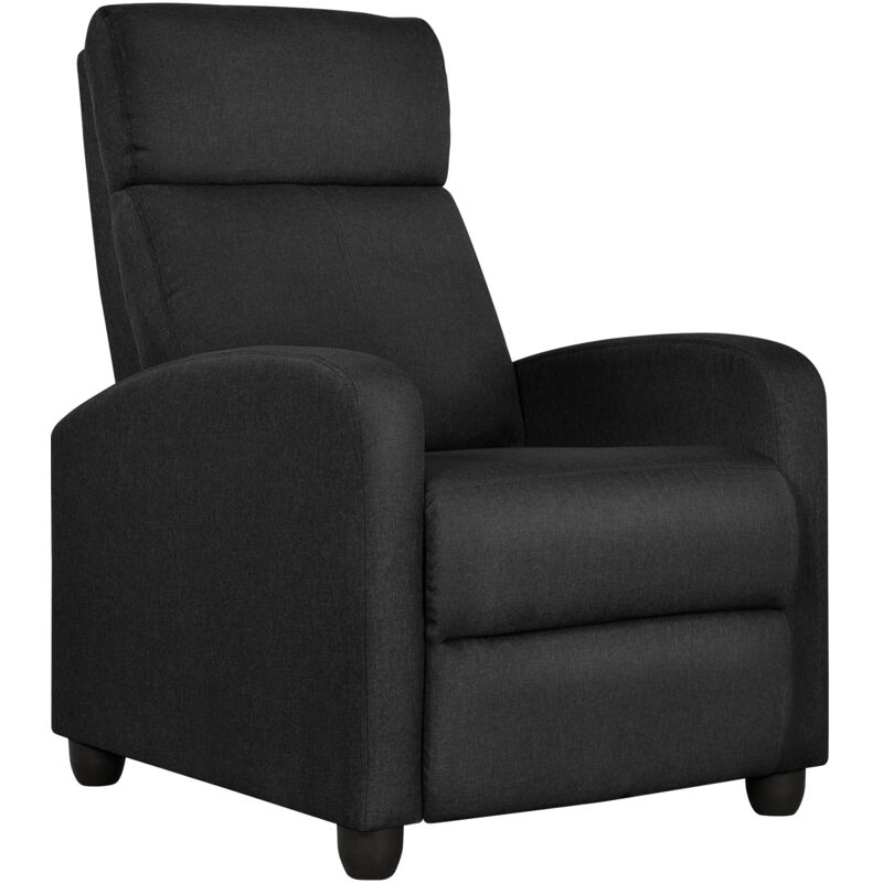 foto del prodotto yaheetech poltrona reclinabile poltrona relax lounge imbottita con schienale regolabile sedia monoposto con poggiapiedi da soggiorno ufficio studio