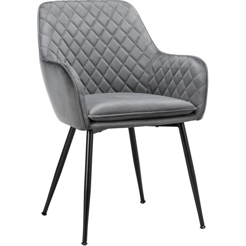 foto del prodotto yaheetech poltroncina sedia imbottita sala da pranzo attesa moderna in velluto elegante con braccioli poltrona da camera da letto soggiorno estetica