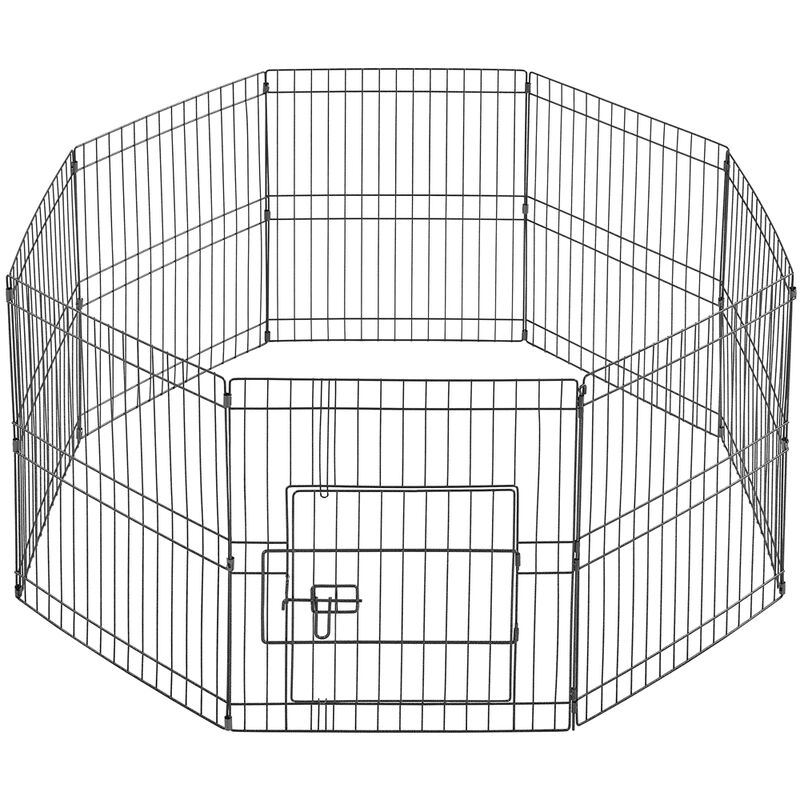 foto del prodotto yaheetech recinto per cani 8 pz 52 x 61 cm conigli cuccioli animali domestici da interno esterno giardino in ferro recinzione