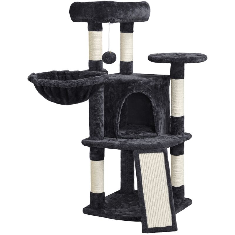 immagine 0 del prodotto yaheetech tiragraffi albero per gatti con posatoio gattini in corda sisal graffiatoio con palla 106 cm nero