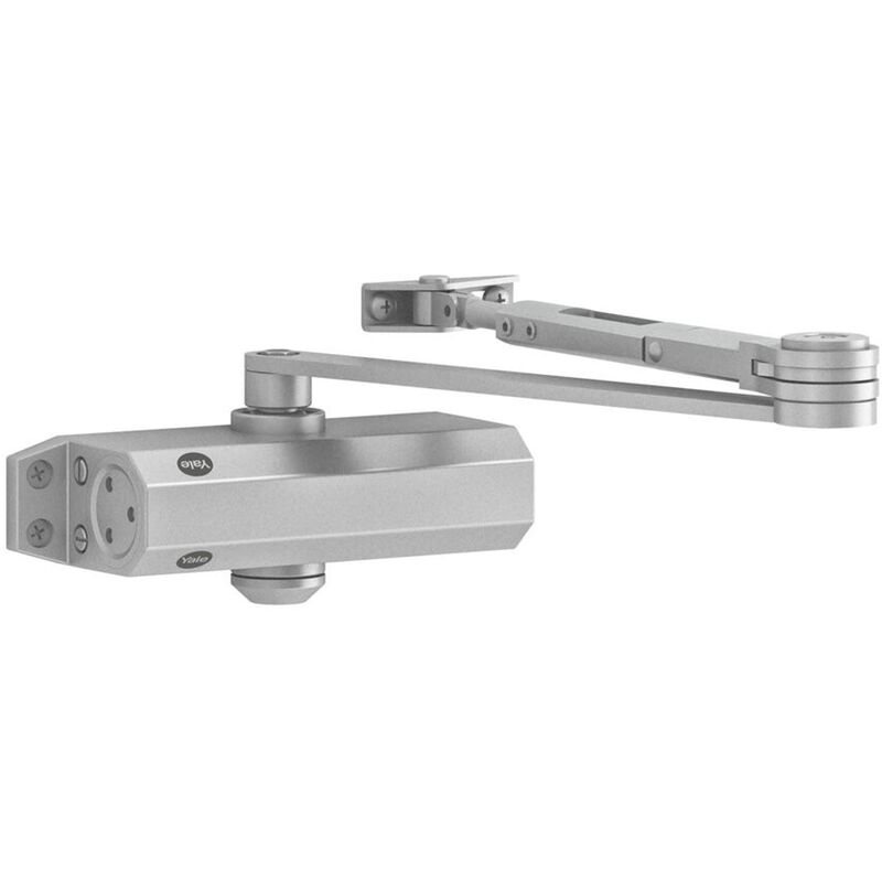 foto del prodotto yale 3500 0001 60 chiudiporta per porte con braccio normale, argento, serie 3500
