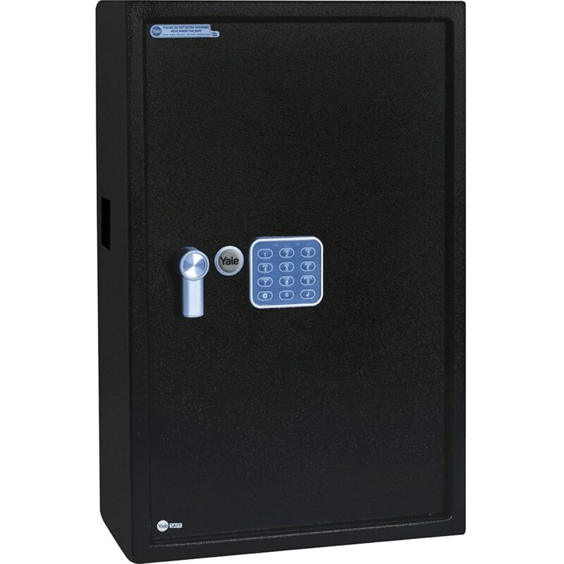 foto del prodotto yale armadietto cassetta di sicurezza per chiavi elettroniche ykb 550 db1, per un massimo di 100 chiavi, include rack numerati, fornito con 2 chiavi