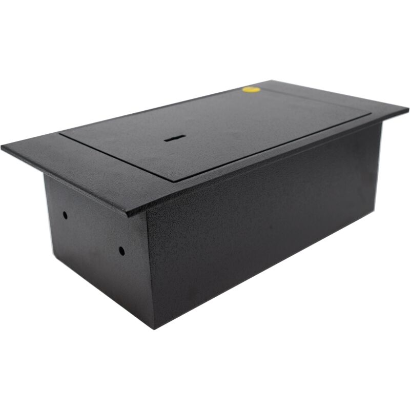 foto del prodotto yale cassaforte da pavimento yy fls0000 grigia, apertura con chiave meccanica, dimensioni 130 x 390 x 350 mm
