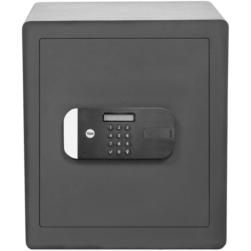 foto del prodotto yale cassaforte motorizzata di massima sicurezza per ufficio yysfm 400 eg1, accesso con impronta digitale e codice pin, porta a taglio laser,