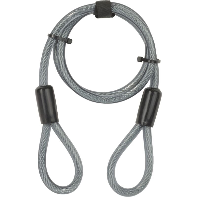 foto del prodotto yale cavo di sicurezza per bici e moto yc1 10 120 1 lunghezza 1200mm, in acciaio flessibile, rivestito in vinile e ultraflessibile