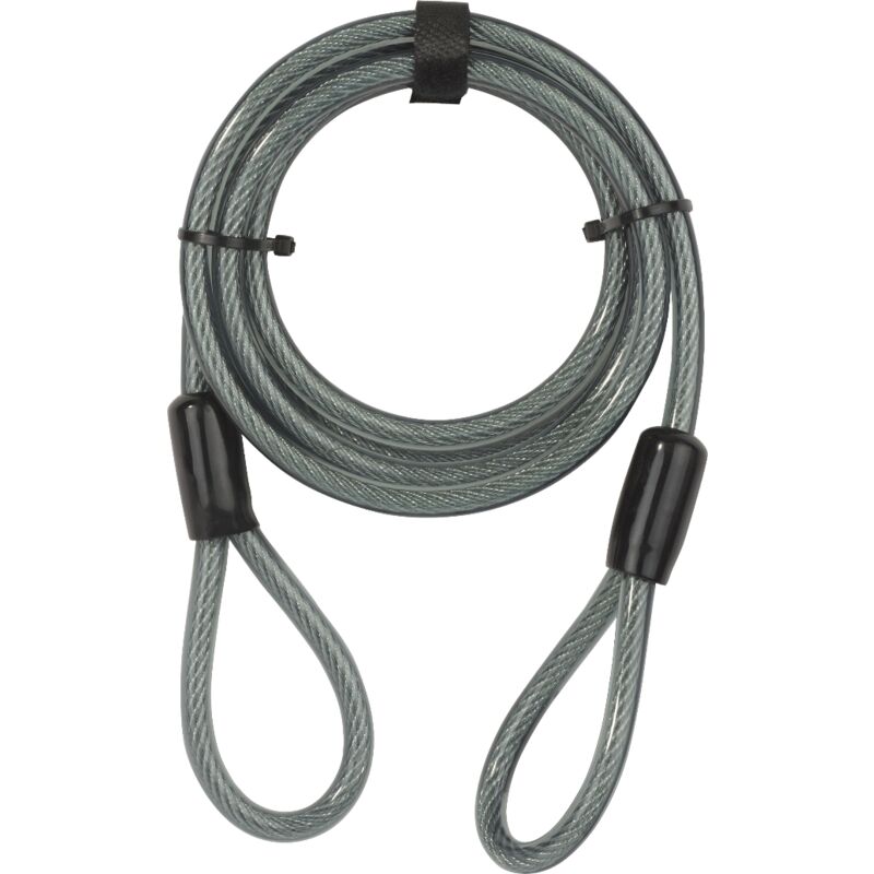 foto del prodotto yale cavo di sicurezza per bici e moto yc1 10 220 1, lunghezza 2200 mm, in acciaio flessibile , rivestito in vinile e ultraflessibile
