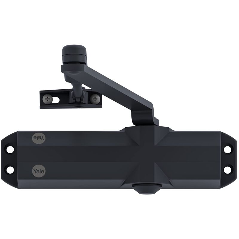 foto del prodotto yale chiudiporta aereo serie 4000 cod. 30-4000-0001-00-65-11 bianco, braccio senza fermo