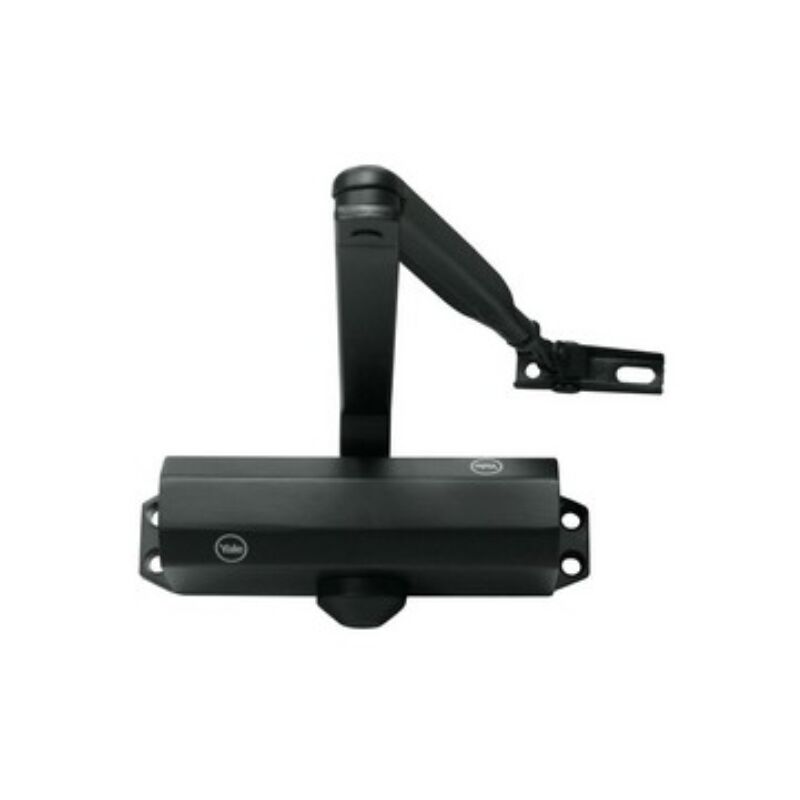 foto del prodotto yale chiudiporta alto black s fermo