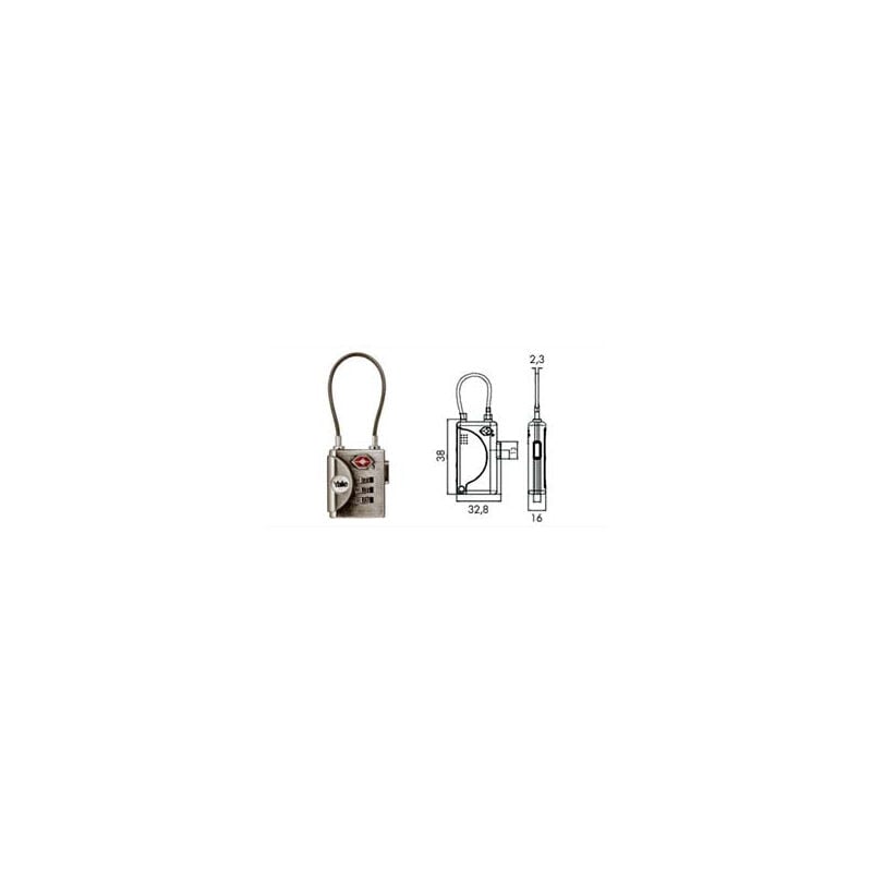 foto del prodotto yale lucchetto a combinazione acciaio arco cavetto acciaio mm 30 1 pezzo