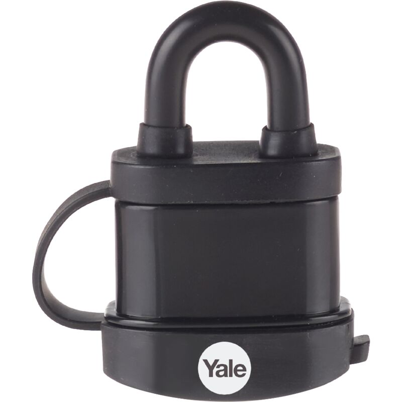 foto del prodotto yale lucchetto di alta sicurezza resistente agli agenti atmosferici y220b 51 118 1 corpo 50mm, arco in acciaio indurito, 3 chiavi
