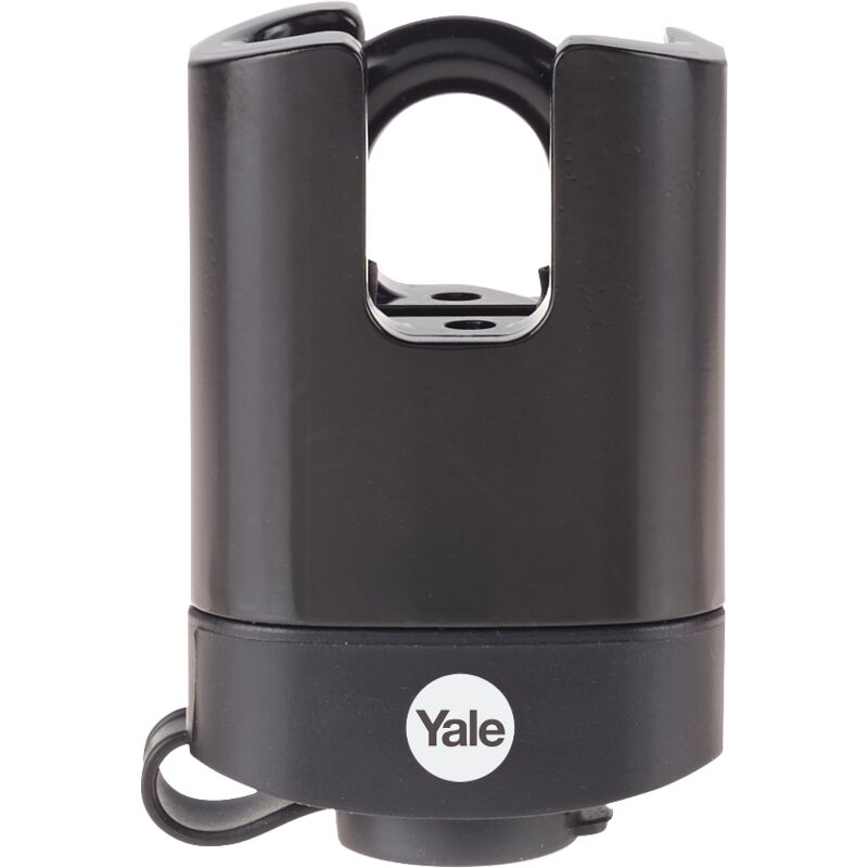 foto del prodotto yale lucchetto di alta sicurezza resistente agli agenti atmosferici y221b 52 125 1 corpo 50mm, arco protetto in acciaio indurtio, 3 chiavi
