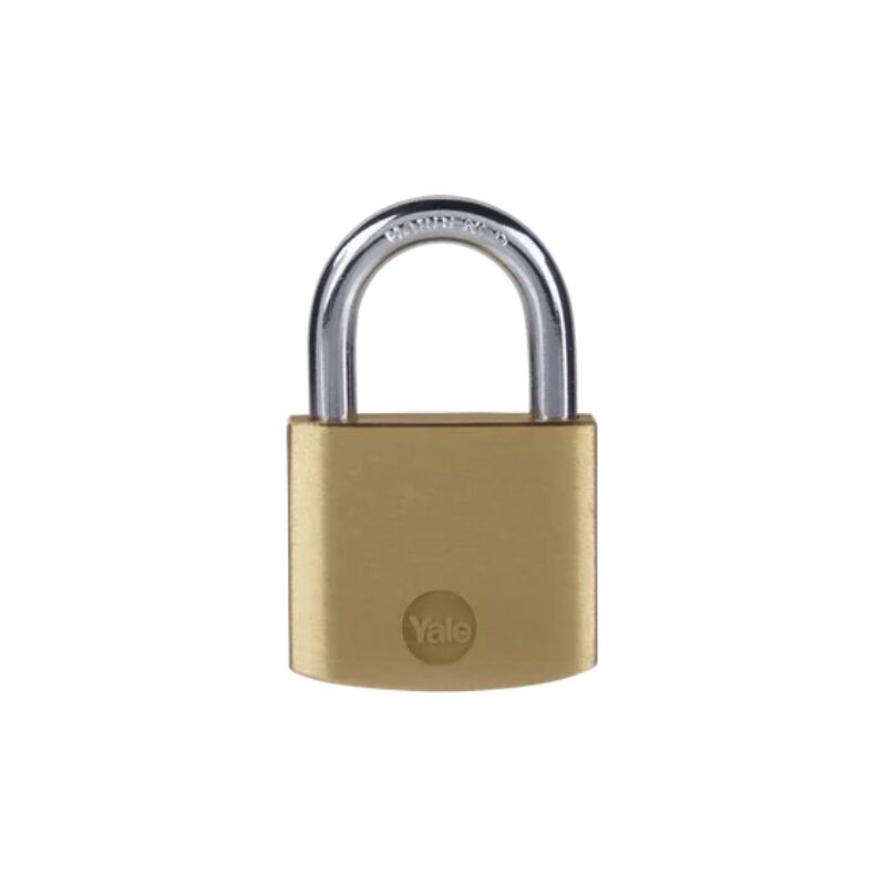 foto del prodotto yale lucchetto in ottone y110b 30 115 1 corpo 30mm, arco in acciaio, 3 chiavi