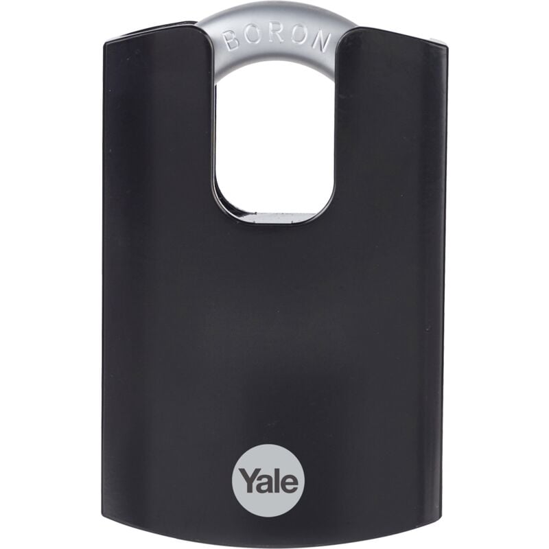 foto del prodotto yale lucchetto per esterni in acciaio temprato di massima sicurezza y300cb 63 127 1 corpo 62 mm, attacco a doppio blocco, 3 chiavi
