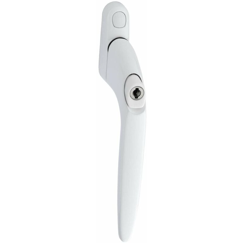 foto del prodotto yale yes winh wh essentials maniglia di ricambio universale per finestre in upvc, chiusura a chiave, finitura bianca, 40 mm