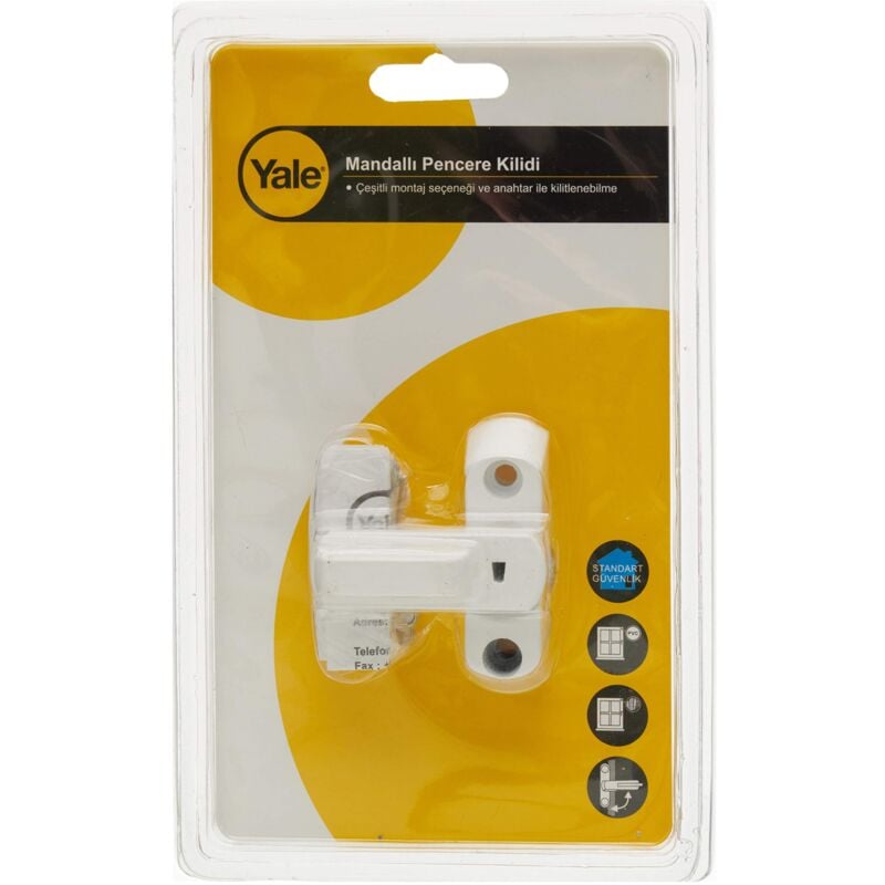 foto del prodotto yalv8k103we blocco di sicurezza, bianco yale