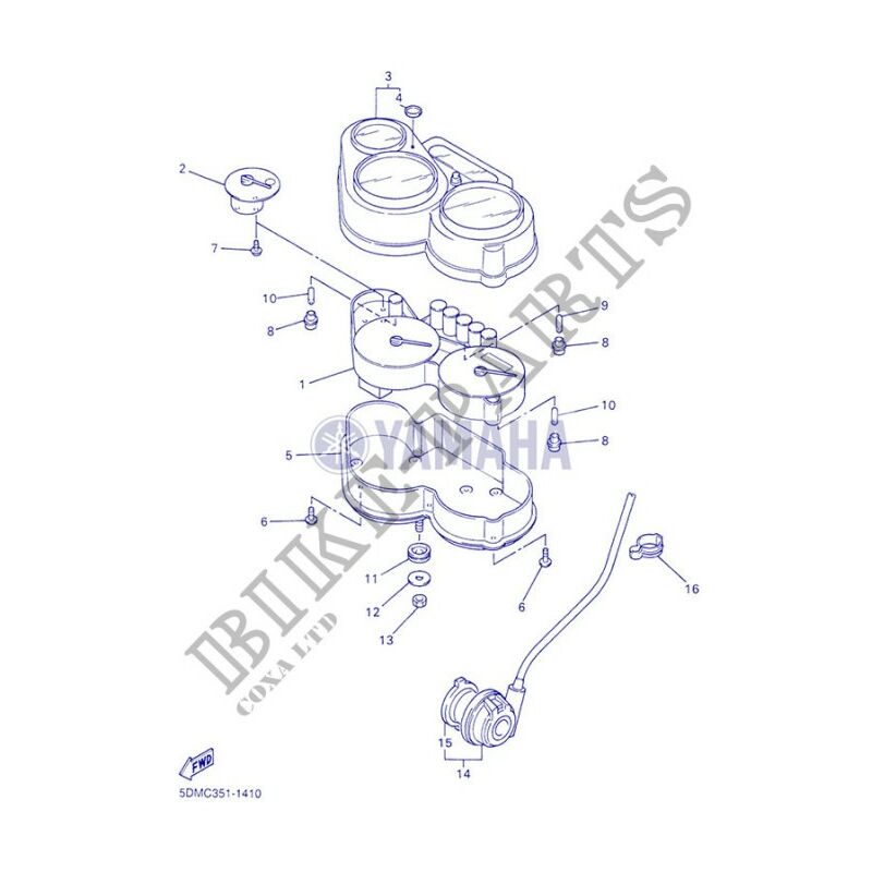foto del prodotto yamaha 5dm 8353e 60 misuratore maiuscolo fzs600 2001