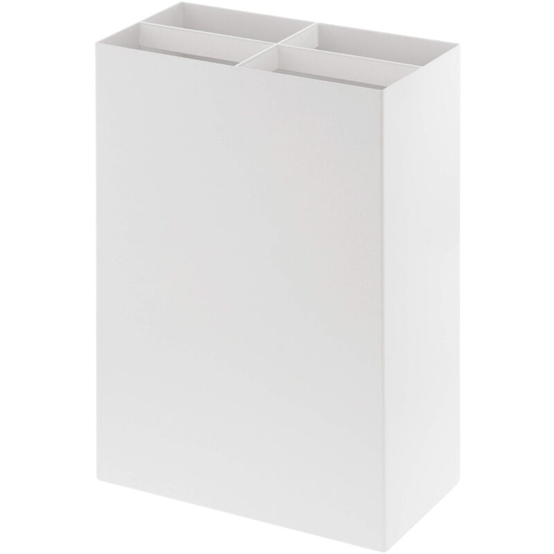 foto del prodotto yamazaki 3451 smart umbrella stand wide, white, steel polypropylene, 23.5 x 12 x 36 cm