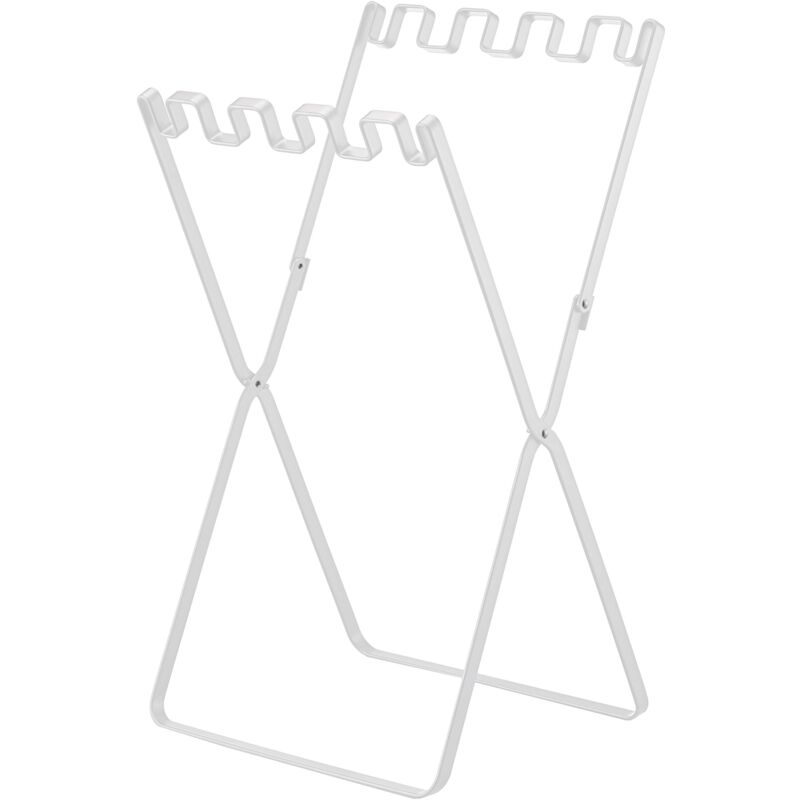 foto del prodotto yamazaki 7908 tower foldable plastic bag holder, black, steel, 33 x 31 x 60 cm