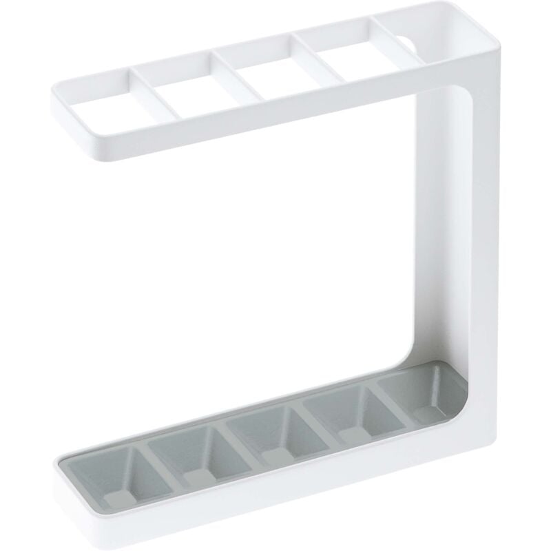 foto del prodotto yamazaki umbrella stand portaombrelli, acciaio, bianco, 24x7x27 cm