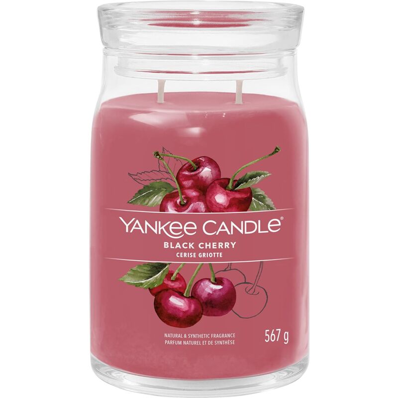 foto del prodotto yankee candle black cherry signature barattolo grande 567 g