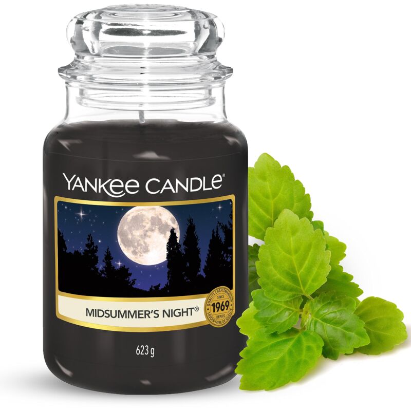 foto del prodotto yankee candle candela profumata in giara grande notte di mezza estate durata fino a 150 ore regali perfetti per la festa della mamma per le donne
