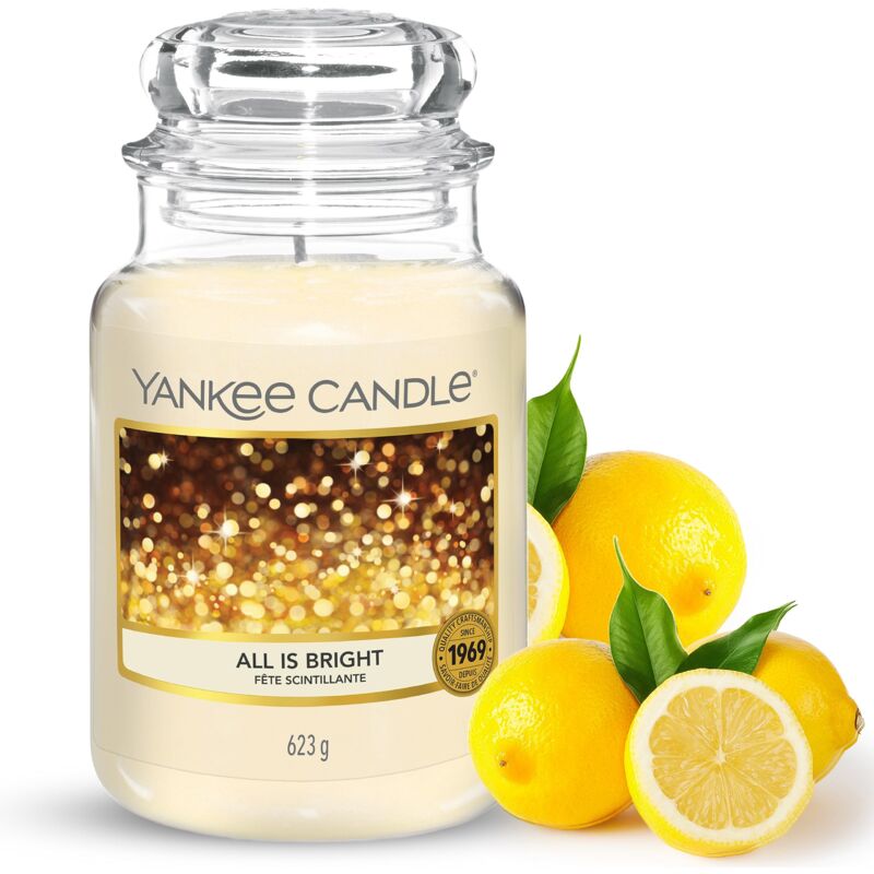 foto del prodotto yankee candle candela profumata in giara grande, tutto splende, durata fino a 150 ore