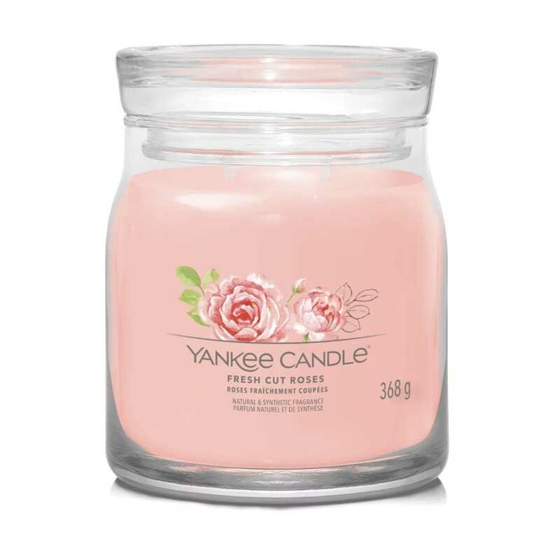 foto del prodotto yankee candle candelia media signature fresh cut roses